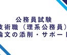 公務員試験の技術職区分の論文を添削・サポートします 元公務員試験対策予備校講師による添削を受けたい方へ イメージ1
