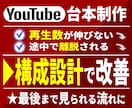 YouTube台本｜構成設計で再生維持率改善します 離脱されない構成設計｜解説動画・チャンネル方針に対応 イメージ1