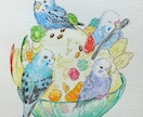 お菓子の中でまったり…ペット描きます 巣やクッションに見立てたお菓子にペットたちを乗せませんか？ イメージ3