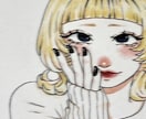 写真を見本にし、胸上の似顔絵描きます 作業着手から最短3日 写真からイラスト化 イメージ3