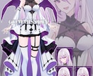 立ち絵やキャラデザ・衣装デザイン致します 配信やSNSで利用できる可愛い立ち絵を制作します イメージ5