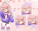 3枚セットでお得！おまかせミニキャラ可愛く描きます 商用可！SNSやshortで使えるイラストパック！ イメージ6