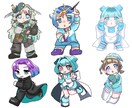ミニキャラ描きます 商用利用可能 ミニキャライラスト イメージ1