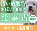 1/31【今すぐ◎】仕事チャット占い放題♥承ります 初回30分1000円｜サクッと整理〈タロット×易〉｜本日1枠 イメージ1
