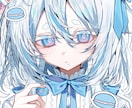 バストアップのガーリーな女の子イラストを描きます 観賞用の方やVTuber様など イメージ1
