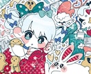 ポップで可愛らしいイラストお描きします イメージをいただいてイラストお描きします！！ イメージ7