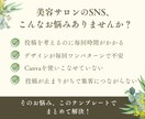 美容サロン向けにInstagram投稿作成します Canvaで簡単編集｜投稿テンプレートセット美容サロン向け｜ イメージ2