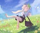 透明感のある可愛いイラスト描きます 儚くてかわいい雰囲気が得意です イメージ7