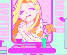 ビビッド、レトロなイラスト、アイコン作成します 活動者様、個人利用等々大歓迎です！ イメージ3
