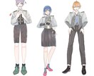 全身イラスト描きます あなただけのキャラを制作します。 イメージ1
