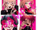 SNSアイコン制作ます ツヤっとしたイラストでSNSアイコン制作します! イメージ1