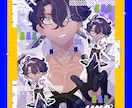バストアップ&SD×2種類のイラストを制作します 3つセットで嬉しい！※人外キャラクターも対応可能 イメージ4