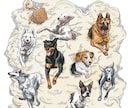 プロの画家がリアルなペットのデッサン肖像画描きます ペットの名入れTシャツやグッズのための原画★デジタル納品★ イメージ8