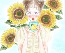お写真から更に可愛くキラキラな似顔絵を描きます あなただけのオーダーメイドの可愛い似顔絵、アイコン描きます。 イメージ5