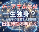 一生独身？後半の運勢と人間関係を占星術で鑑定します 一人か、支え合う人生か。後半の人間関係と生き方を読み解きます イメージ1