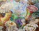 パソコンの絵画ます エクセルのマス目を塗り潰して絵描きました イメージ1