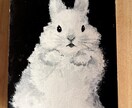 あなたの大切なペットをモノクロで描きます ポスターカラーを使ってペットの魅力を最大限に惹き出します！ イメージ2