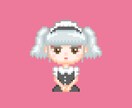 アイコン・ヘッダーに使えるドットキャラ描きます オリキャラや似顔絵をレトロで可愛いドット絵にしてみませんか？ イメージ2