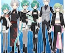 Vtuberモデルを一括制作します 男性女性キャラどちらも得意です！キャラデザ～モデリングまで イメージ3