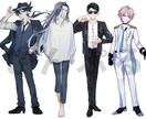 キャラクター立ち絵・差分 描きます TRPGや動画、観賞用に！幅広いスタイルに対応可能❖ イメージ3