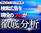 検索広告の課題発見と改善アドバイスします 今の広告、ちゃんと成果出てますか？ 原因も解決策も見える化 イメージ1