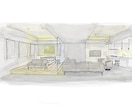 手描きで空間のイメージスケッチ制作いたします 住宅から店舗まで対応可能です！ イメージ2