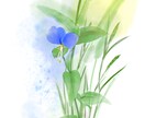 大好きなお花をデジタル水彩画で描きます 季節に合わせたお花を絵葉書にしてみませんか イメージ1