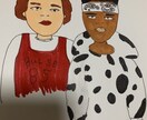 海外風の似顔絵、描きます 個性のある貴方だけの似顔絵、アイコン作成 イメージ4