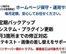 納品済サイトの保守・更新・バックアップをします 当方で制作した方限定！公開後のサイト運用を丸ごとサポート イメージ1