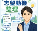 大学職員志望者向けに志望動機の整理メモを作成します 大学職員応募に向けた志望動機の軸を整理します イメージ1