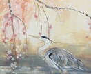 日本画作成します 一点ものの絵画で空間を華やかに イメージ1