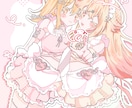 ポップでキュートな女の子のイラスト描きます ポップでキュートな女の子イラスト作成します！ イメージ4