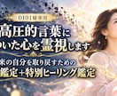 0101様専用｜高圧的言葉に傷ついた心を霊視します 本来の自分を取り戻すための霊視鑑定+特別ヒーリング鑑定 イメージ1