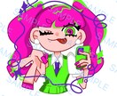 差別化したい方に◎個性派アイコン製作します ポップ&ビビッド×デフォルメでSNSや配信にもオススメです！ イメージ4