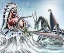 洋ファンタジー風の厚塗りイラスト描きます 重厚・闇・ドラゴン・モンスター・デーモン等 イメージ1