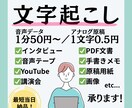 文字起こし、データ入力承ります 最短当日納品、音声or文書を文字起こしします！ イメージ1