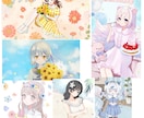 商用無料！全力で可愛い女の子を描きます ラフまで修正無制限！アイコンやミニキャラに是非！ イメージ9