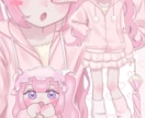 可愛いイラスト描きます SNSアイコン、ヘッダー、一枚絵など制作します！ イメージ2
