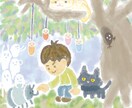 優しい雰囲気の似顔絵を描きます 水彩画のような雰囲気の優しい似顔絵。 イメージ3
