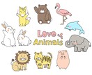 可愛い手書き動物・ペットイラストお安く描きます イメージキャラクターも◎手書きで可愛らしさをアップ☆ イメージ1