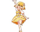 商用◎・2人組◎可愛いミニキャライラスト制作します パキッとしたカラーが可愛いෆ˚*  SDイラスト制作します！ イメージ3