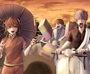 本の表紙やサムネに使える「背景込み1枚絵」描きます 好きなキャラをその場所にいるように見せられる1枚絵描きます！ イメージ3