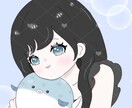 SNSアイコンに使えるイラスト描きます 髪型、髪色、目の色、あなた好みの子を描きます! イメージ4