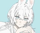 商用利用可：バストアップイラストを納品します パステルな塗りのバストアップイラストです イメージ2