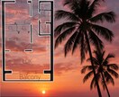 不動産民泊広告に目に彩りの間取り図を作成します 物件の魅力をやさしく伝える間取り図を作成します イメージ2