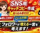 SNS投稿・キャッチコピーの文章作成をします 雰囲気だけOK｜売り込み感なし｜修正対応 イメージ1
