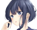 SNS用の女の子のイラスト、星空描きます 女の子のアイコンや星空のアイコンで個性出しませんか? イメージ3