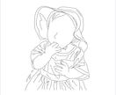 1人用アイコン/似顔絵/イラスト作成します お写真を元におしゃれな線画であなただけのイラスト作成 イメージ8