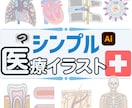 医療イラスト★シンプルで伝わる！検査技師が描きます 学会、論文、資料、書籍などに！リピーターの方は割引あります♩ イメージ1