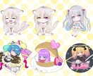 全身価格！小物＋で世界に一つのミニキャラ書きます 小物追加でサムネ用・グッズ制作にも最適なイラストをお届け♪ イメージ3